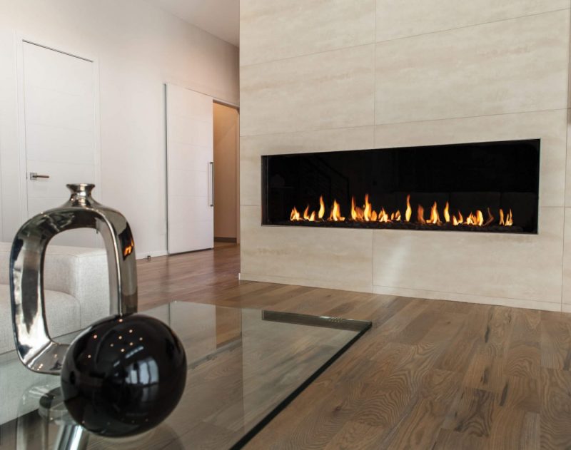 Flare Front Modern Frameless Fireplace - Energy House