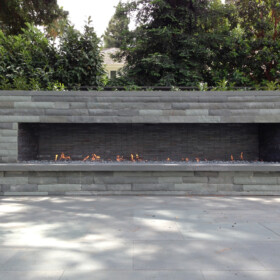 16' Long Outdoor Gas Fireplace