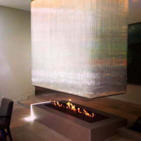4 Sided Custom Built Fireplace